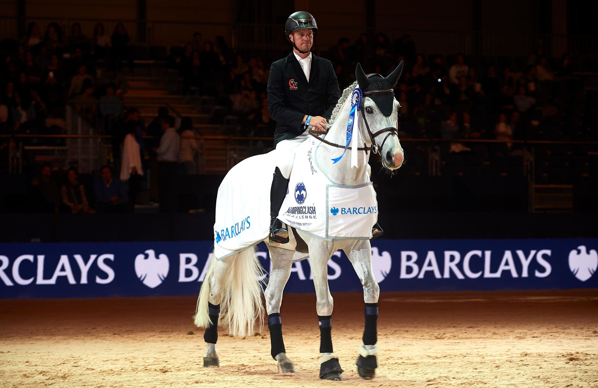International indoor show jumping event with full grandstands